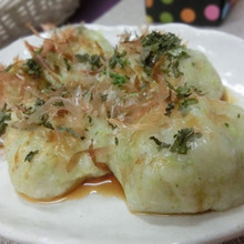 10分以内☆ きのことブロッコリーの茎で♪ もちもちヘルシーきのこ餅