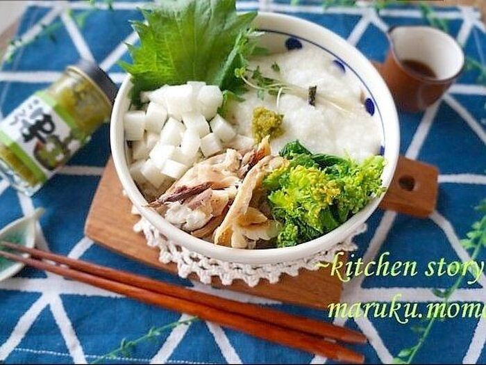 余ったご飯で作れる♪乗っけるだけ寿司★ネバとろ長芋のダブル使い