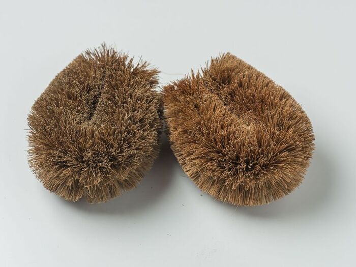 たわしの使い方