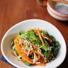 菜の花のほろ苦さがアクセント!春色ナムル