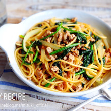 ♡超簡単おすすめ♡ひき肉とほうれん草のバター醤油パスタ♡【#時短#麺#節約】