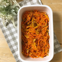 人参嫌いでも♡簡単♩アーモンド入りにんじんしりしり