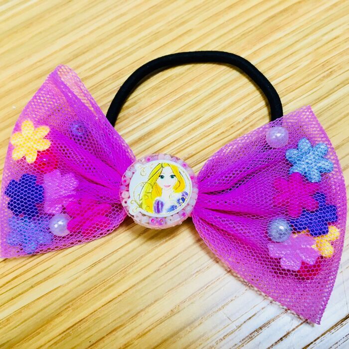 ラプンツェルはダイソーのヘアゴムと合体!
