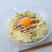 かんたん!レンジだけうどん「なめたけマヨうどん」