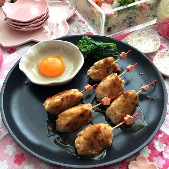 お花見にも~ レンコンたっぷり一口タイプの鶏つくね