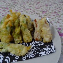 蕾菜の天ぷらと仲間たち・・・・・・