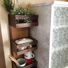 セリア商品で貼るだけ簡単シェルフDIY