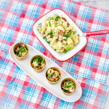 お花見にピッタリ☆「春ポテサラ」バル風!おつまみ風ポテトサラダ