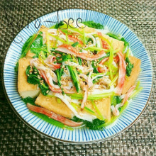 簡単5分!温も冷も絶品*厚揚げと三つ葉の白だしさっと煮