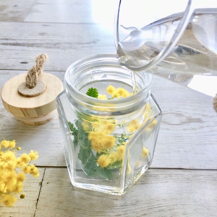 耐熱容器に流し込む*