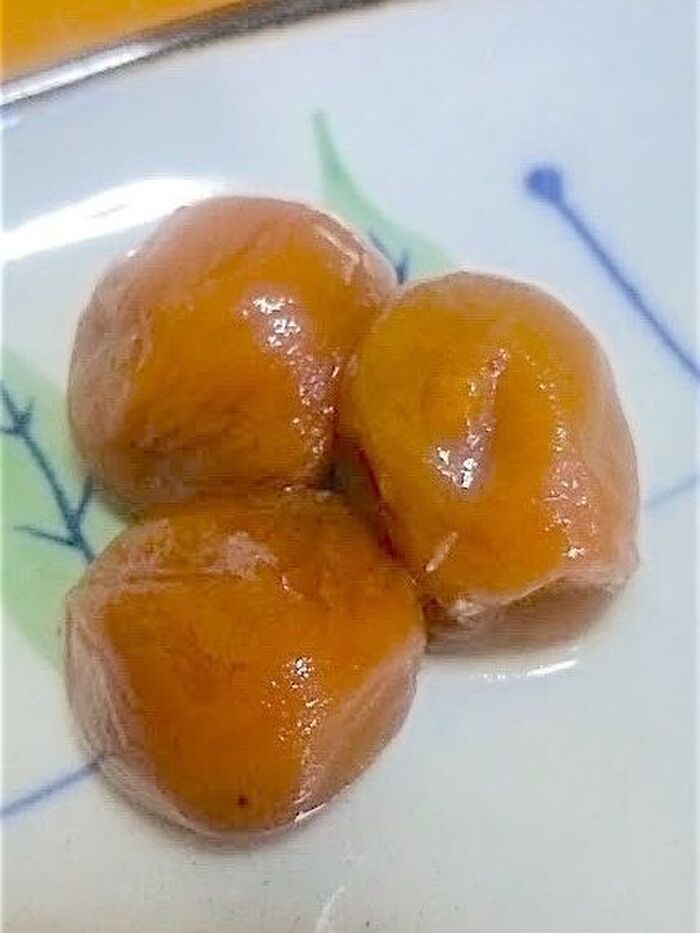 炊飯梅シロップの梅をリメイク*減塩梅干し風(塩分10%)