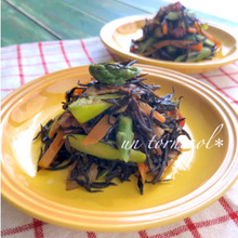 貧血予防に‼アスパラガスのひじきカレー炒め煮