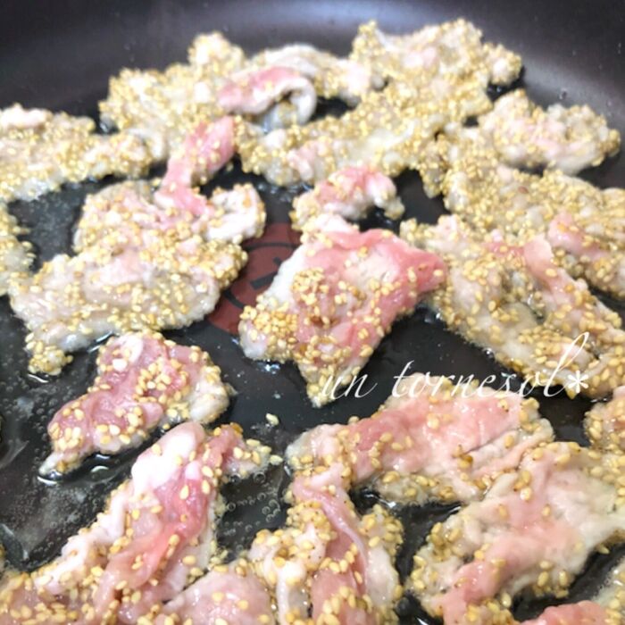 ④少し焼き目がつくまでこんがりと!