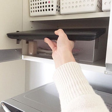 キッチン食器棚にノートパソコンを収納。ママのワークスペース作り!