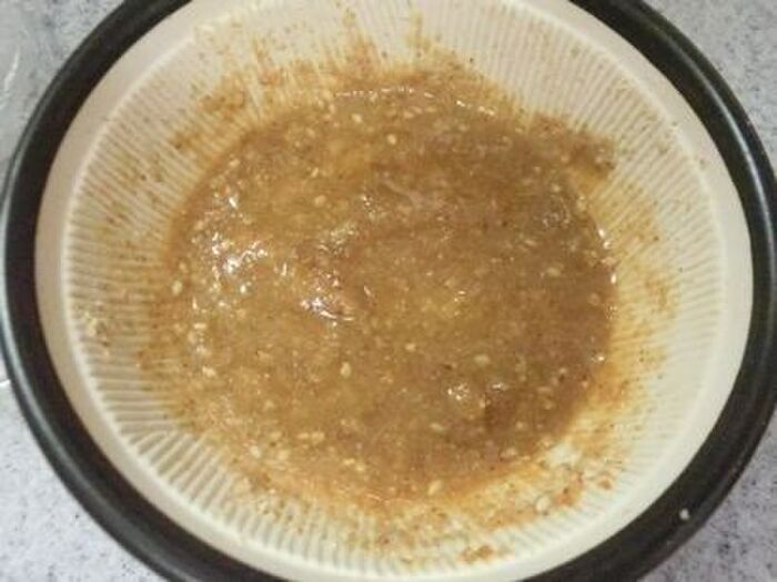 2.ごま味噌だれを作る