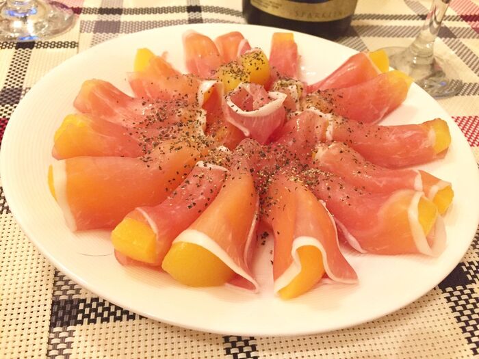 缶詰でカンタン♪桃生ハムのおつまみ