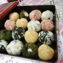 味噌玉子、たこ焼き味、海苔チーズ、大葉巻き、ブロッコリーオイマヨ♪ おつまみじゃがボール