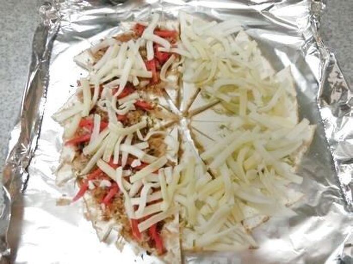 3.チーズをのせる