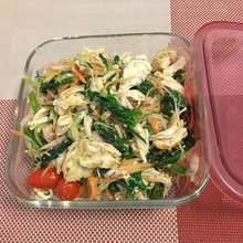 いっぱい食べても罪悪感なしササミと春雨のゴマだれサラダ??