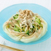 朝食をたべましょう!「バンバンジー風ごまだれうどん」