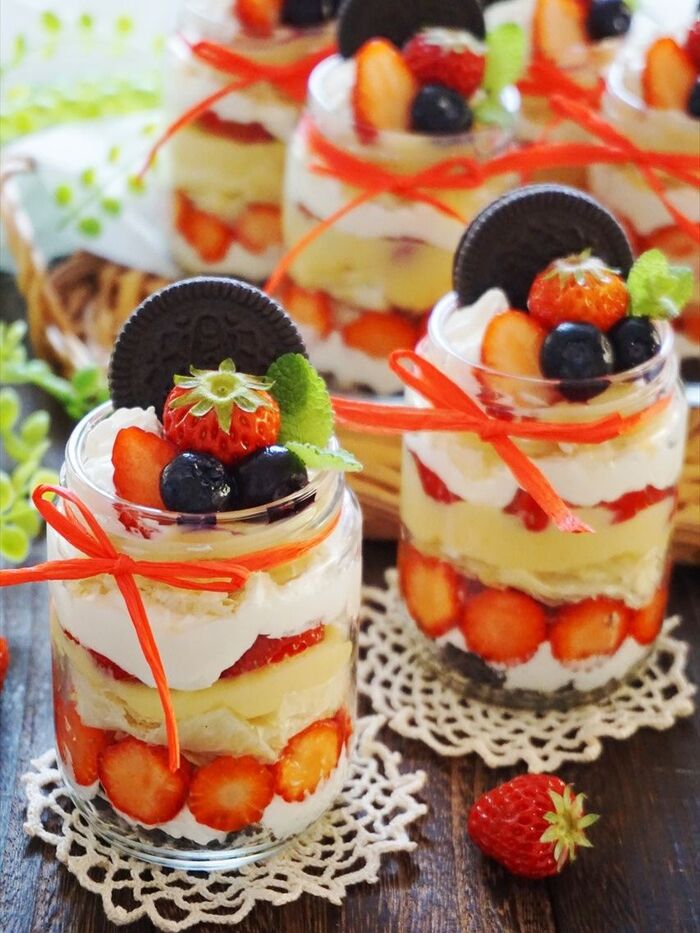 春だから食べたい♡チーズクリームの苺ミルフィーユ