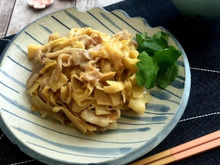 白いご飯が止まらない~たけのこと豚バラ肉の味噌炒め