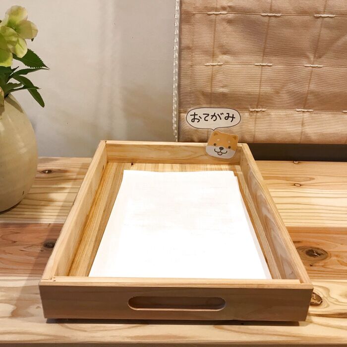 自分で出してもらうための『学校お便り入れてね!ボックス』