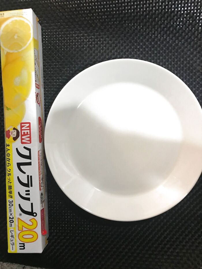 直径21cmのお皿を包んでみたら…
