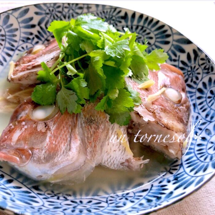 冷え性予防に‼パパッと10分煮込み☆鯛の塩酒蒸し