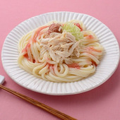 朝食を食べましょう「梅ささみうどん」