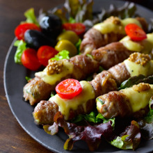 材料3つ♥巻いてトースターだけ♥ズッキーニとチーズのとろ~り豚肉巻き【*超簡単 *お弁当】3分