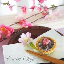 桜餡タルト★ワンタン皮でちょこっと差が付く和洋折衷スイーツ♪新感覚☆