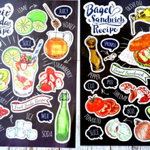 1シート100円!イラストが超キュート♡黒板風ウォールステッカー