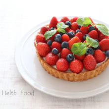 いちごの米粉タルト