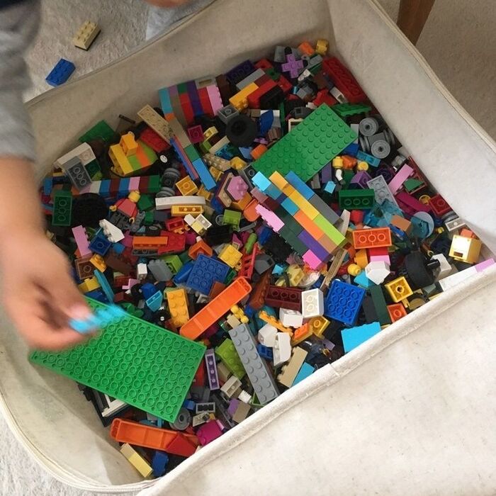 無印良品でレゴ収納。