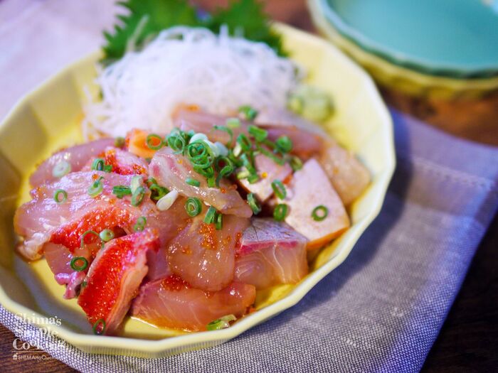 【超時短レシピ】オカワリ決定間違いなし!【スモーク風味なお刺身の切れ端のづけ】