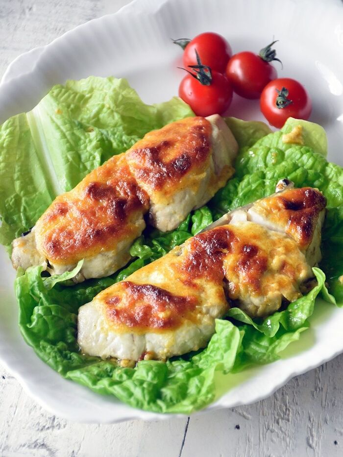 ふわふわ♥技あり♥材料3つ♥白身魚のマヨカレー焼き♥【*超簡単 *お魚のおかず】10分~15分