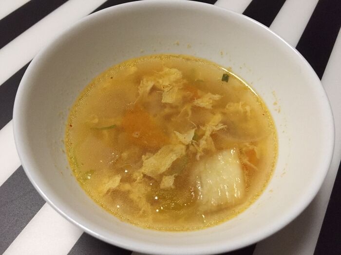 コストコ 宗家キムチ使い切り‼︎簡単‼キムチスープ♪