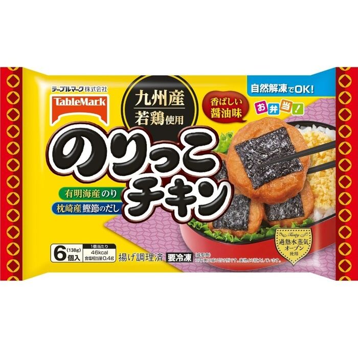 ①のりっこチキンを加熱する
