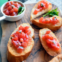 イタリア常備菜❤ケッカソース♥トマトのブルスケッタ♥トマトの湯剥き方法付