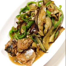 さばとナスピー★こってりしょうがみそ炒め