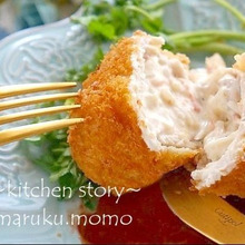 有りそうで無かった?!簡単に作れてダブルの美味しさ♪『トンカツで包んだカニクリームコロッケ』