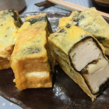 塩昆布と海苔の風味が絶妙♪ 厚揚げの海苔チーズピカタ