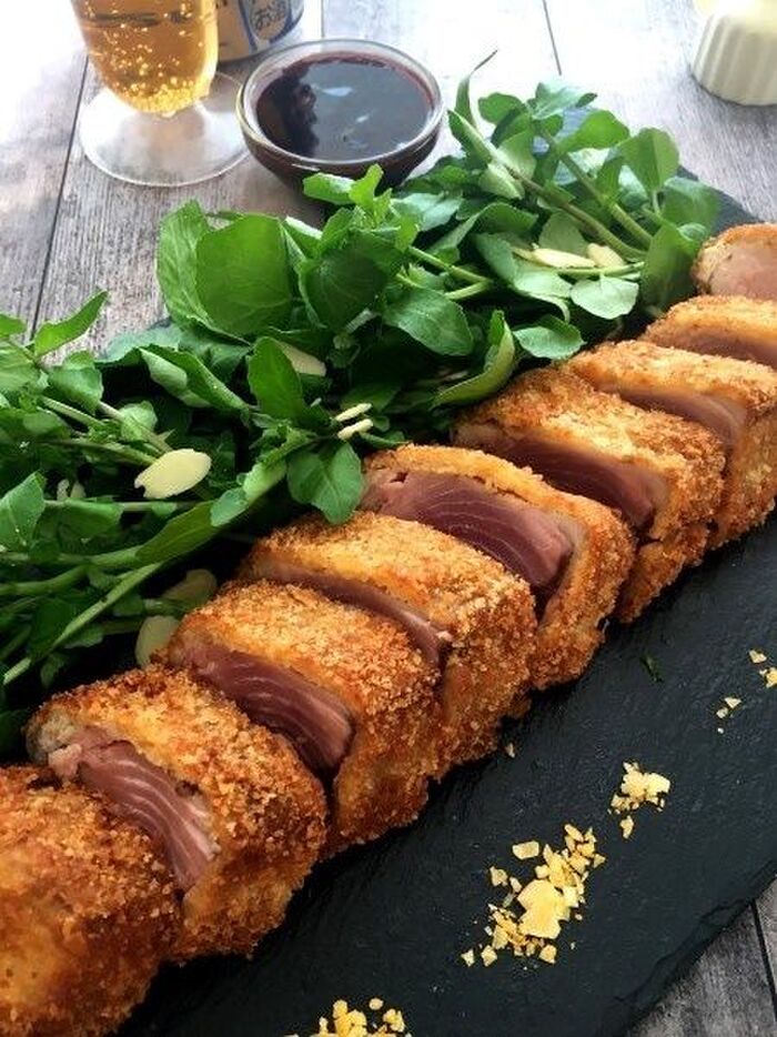 パパも子供も大満足!鰹をサクッとカリっとカツでいただく!