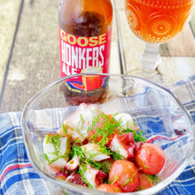 スピードおつまみ♪♪「タコとミニトマトのナムル」