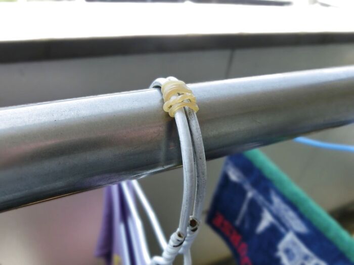 物干しざおにかけると・・・