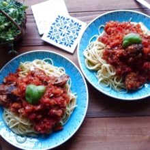 鯖缶deトマトソース