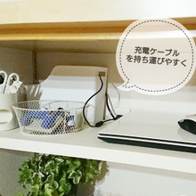 100均ファイルボックスでコード収納