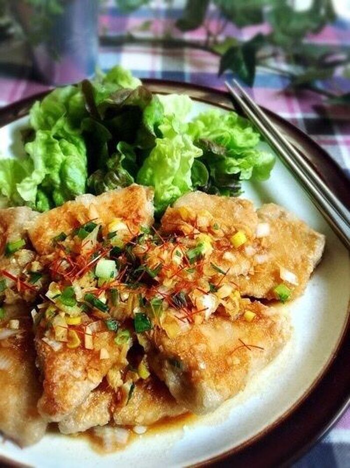 男子喜ぶがっつりご飯！油淋魚？でお魚離れ解消♪