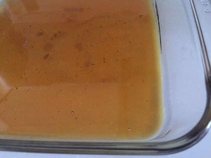 ①aの材料でカラメルソース作り